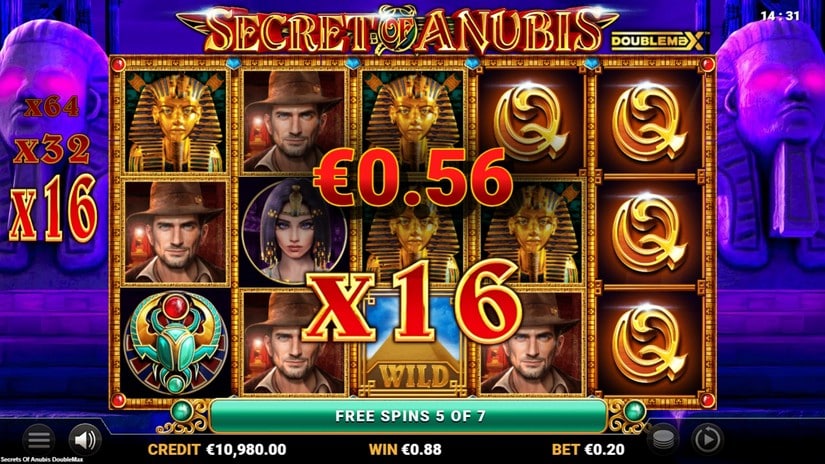 Secret of Anubis DoubleMax slot screen 3