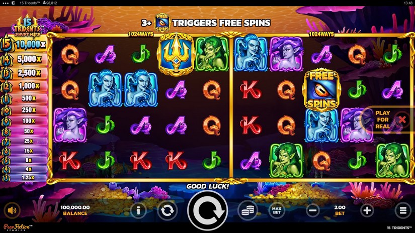 15 Tridents slot screen 1