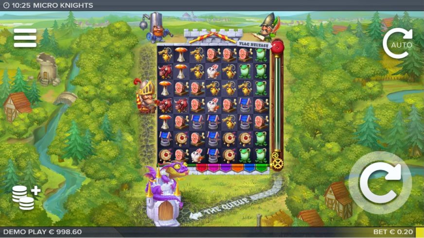 Micro Knights slot screen 1