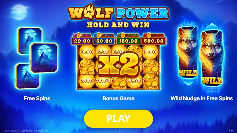 Wolf Power: Hold and Win slot screen 1