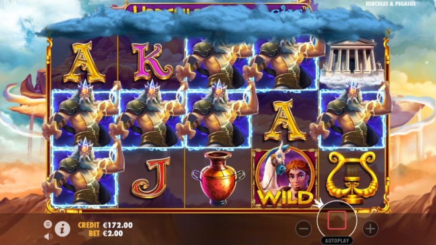 Hercules and Pegasus slot screen 4