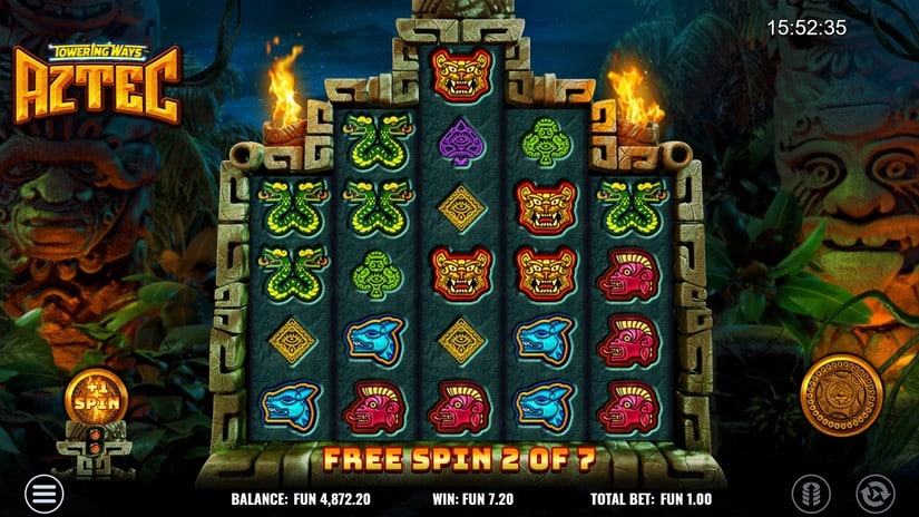 Towering Ways Aztec slot screen 4