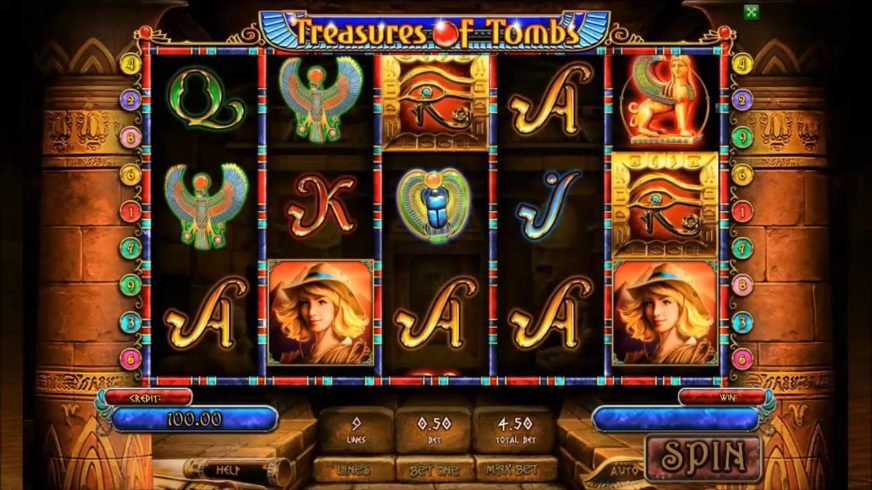 Treasures of Tombs Hidden Gold slot screen 2