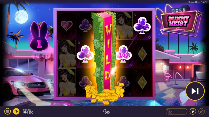 Bunny Heist slot screen 4