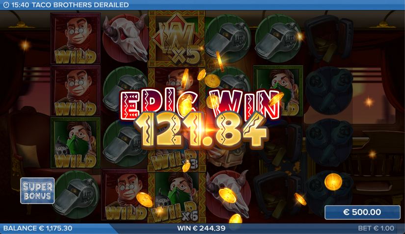 Taco Brothers Derailed slot screen 6