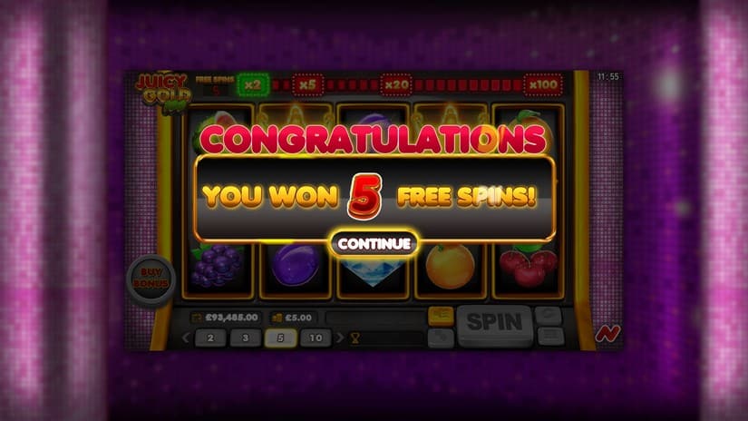 Juicy Gold 100 slot screen 4