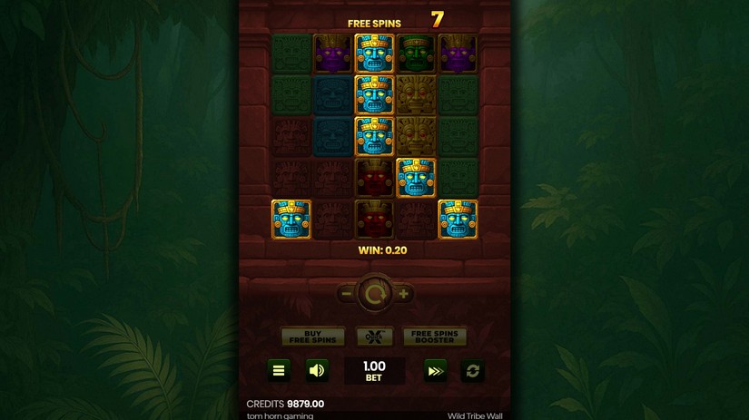 Wild Tribe Wall slot screen 4