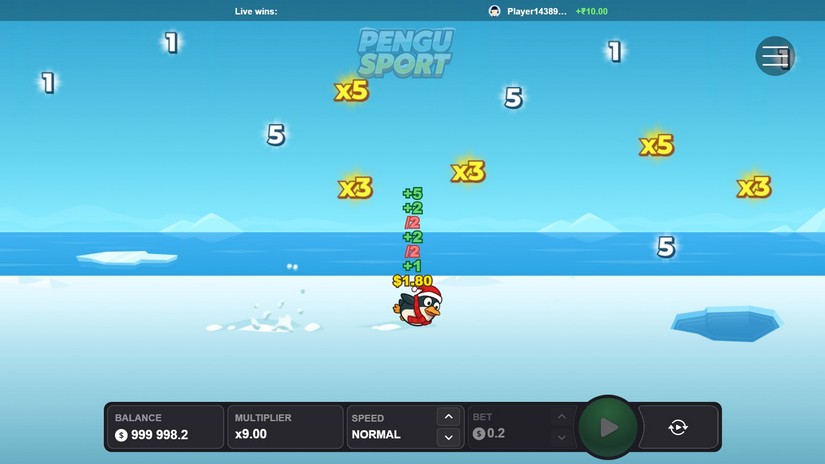Pengu Sport slot screen 3