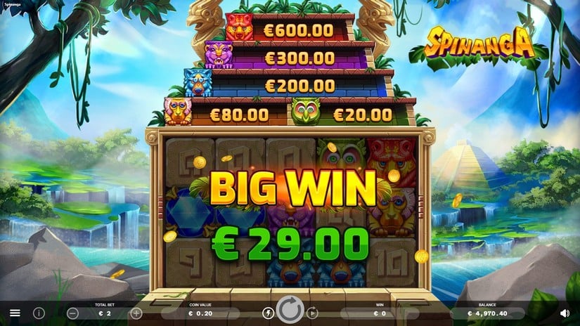 Spinanga slot screen 4