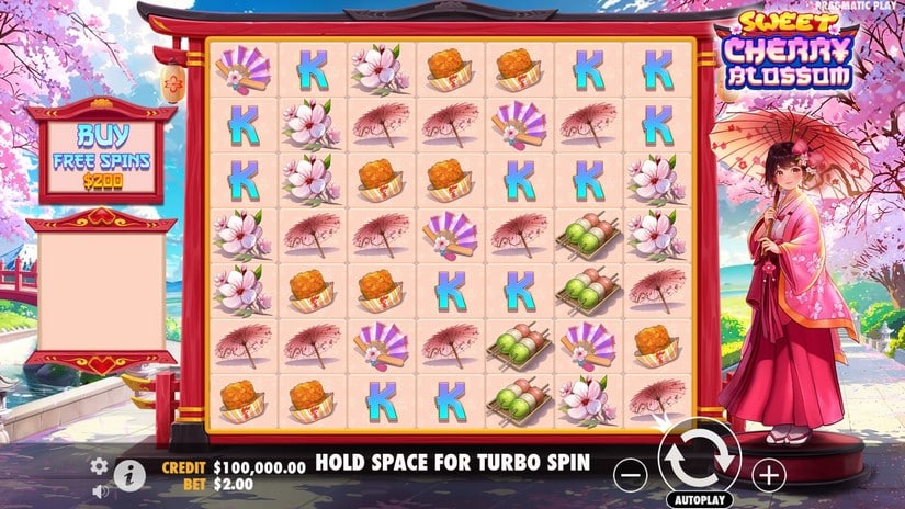 Sweet Cherry Blossom slot screen 1