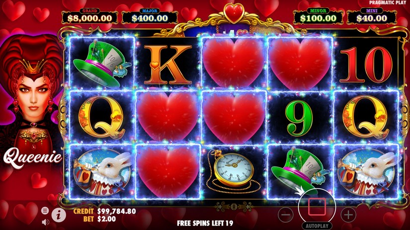 Queenie slot screen 7