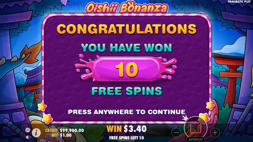 Oishii Bonanza slot screen 3