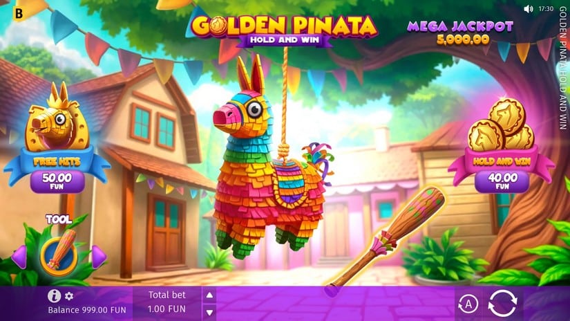 Golden Pinata Hold and Win slot screen 1