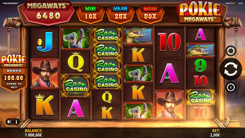 Pokie Megaways slot screen 1