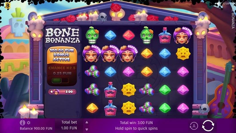 Bone Bonanza slot screen 2