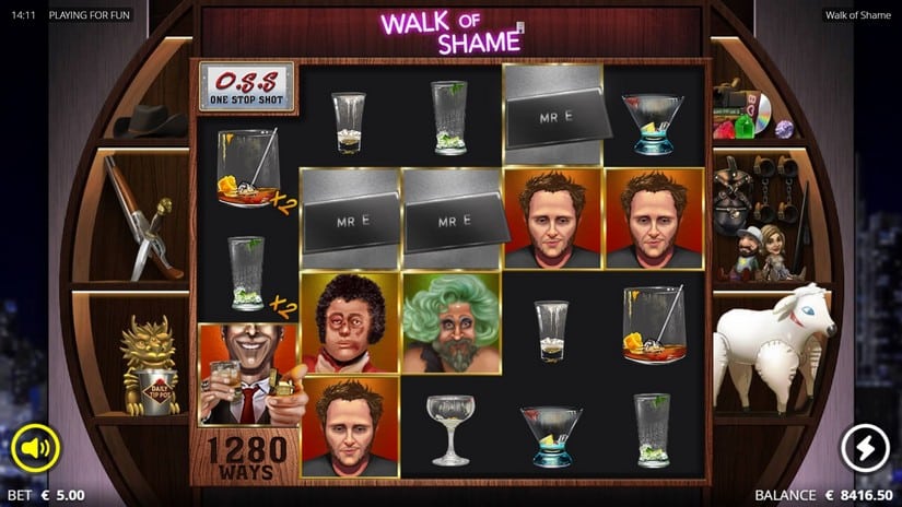 Walk of Shame slot screen 2