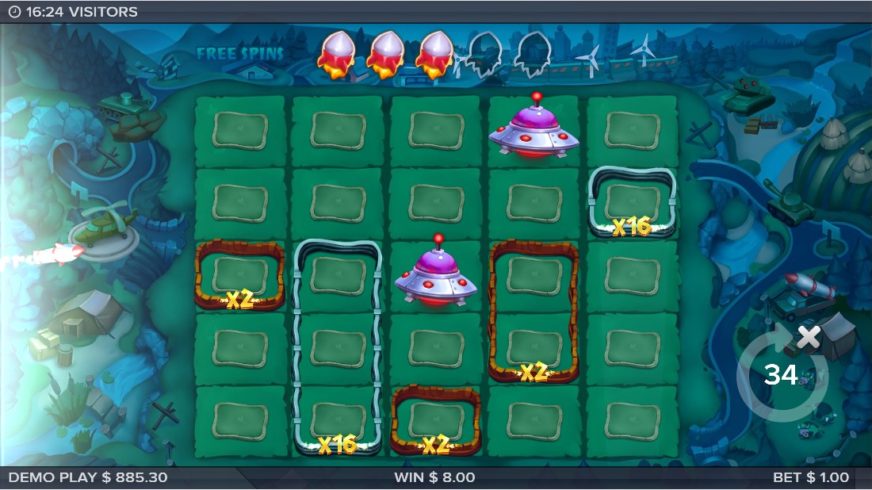 Visitors slot screen 6