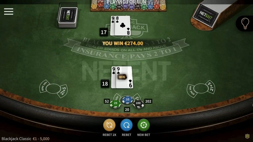 Blackjack Classic slot screen 2