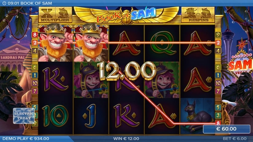 Book of Sam slot screen 2