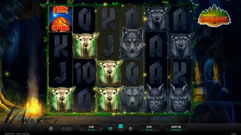Wild Hike slot screen 2