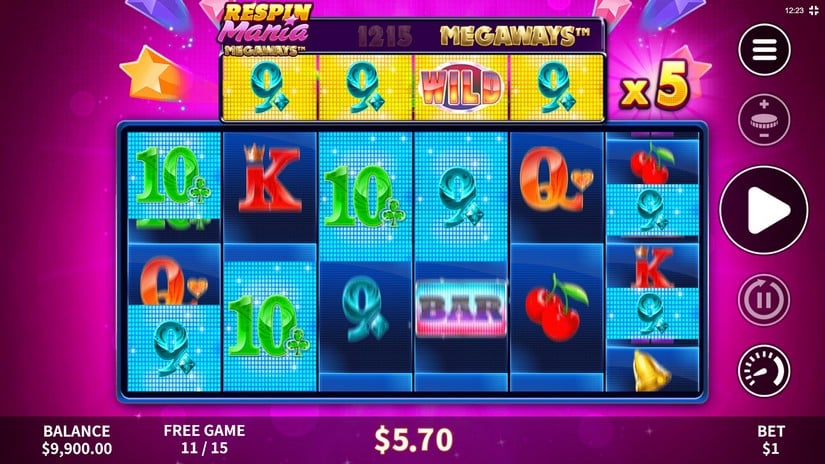 Respin Mania Megaways slot screen 4