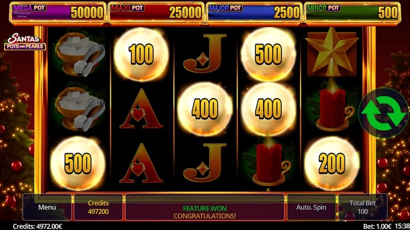 Santa’s Pots and Pearls slot screen 3