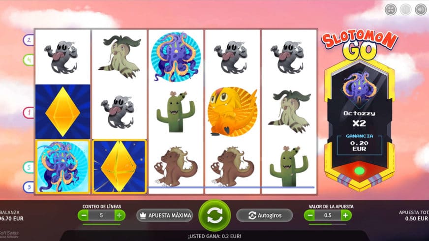 Slotomon Go slot screen 2