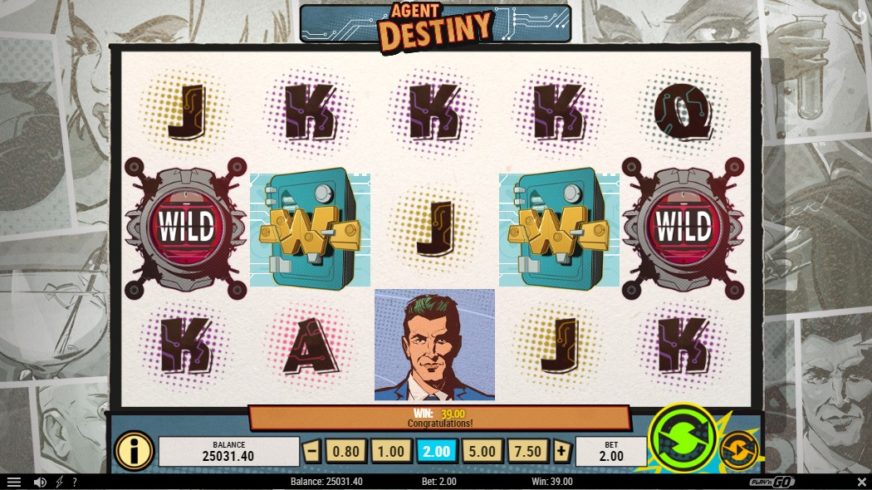 Agent Destiny slot screen 2
