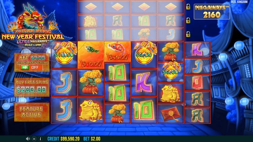 Floating Dragon New Year Festival Ultra Megaways Hold & Spin slot screen 5