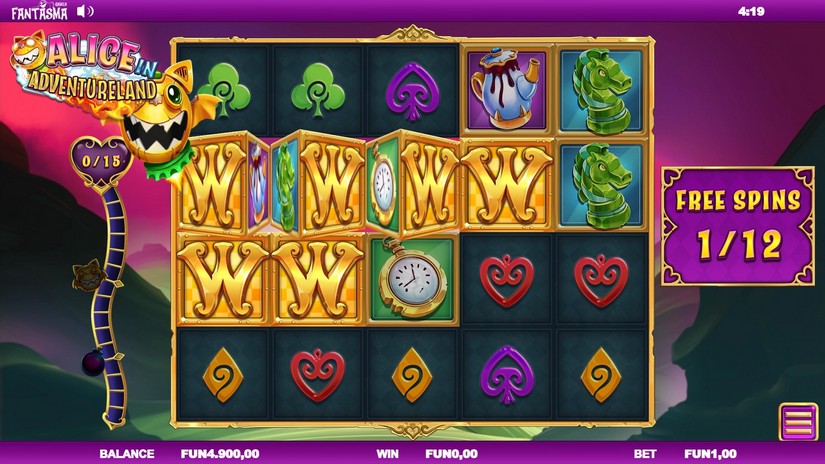 Alice In Adventureland slot screen 5