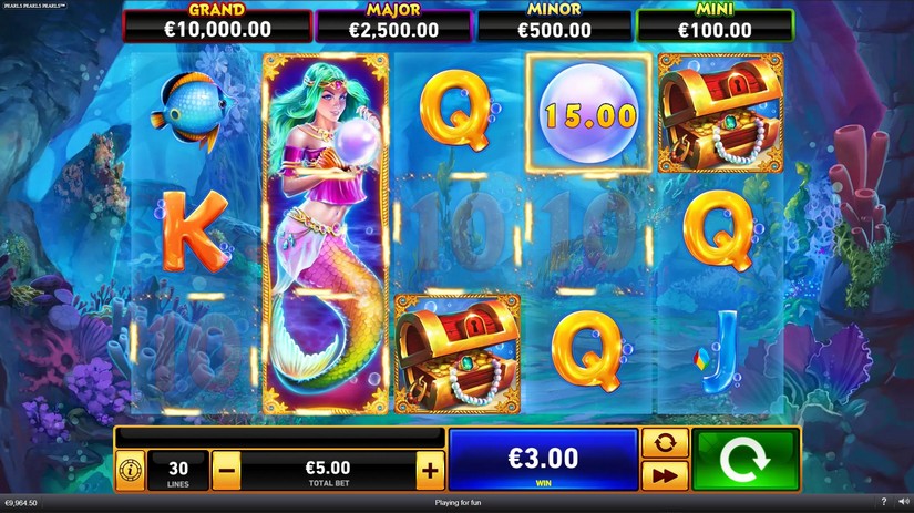 Pearls Pearls Pearls slot screen 3