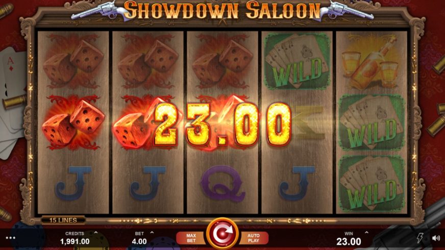 Showdown Saloon slot screen 2