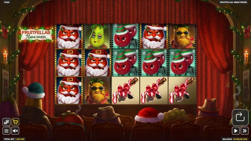 Fruitfellas Xmas Wheel slot screen 1