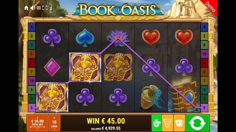 Book of Oasis slot screen 2