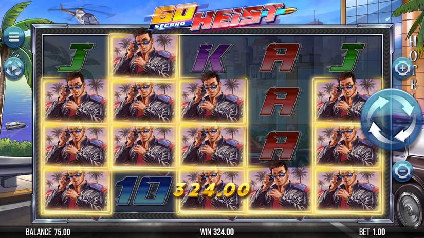 60 Second Heist slot screen 7