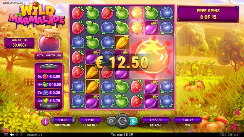 Wild Marmalade slot screen 6