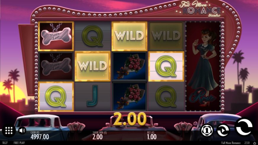 Full Moon Romance slot screen 2