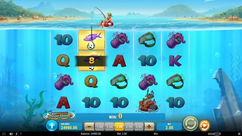 Boat Bonanza Down Under slot screen 2