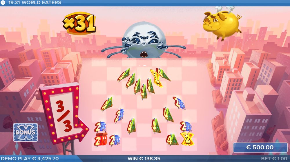 World Eaters slot bonus features