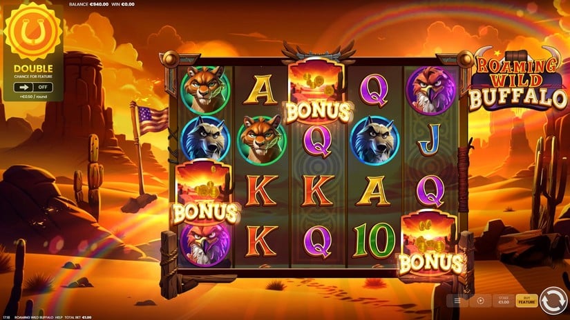 Roaming Wild Buffalo slot screen 2