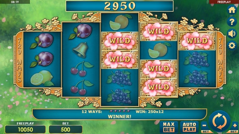 Sakura Fruits slot screen 3