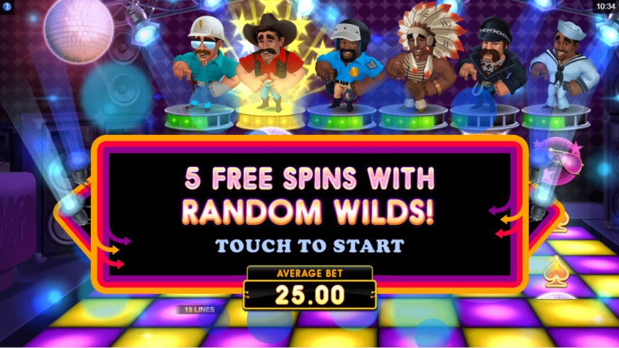 Village People Macho Moves slot screen 5