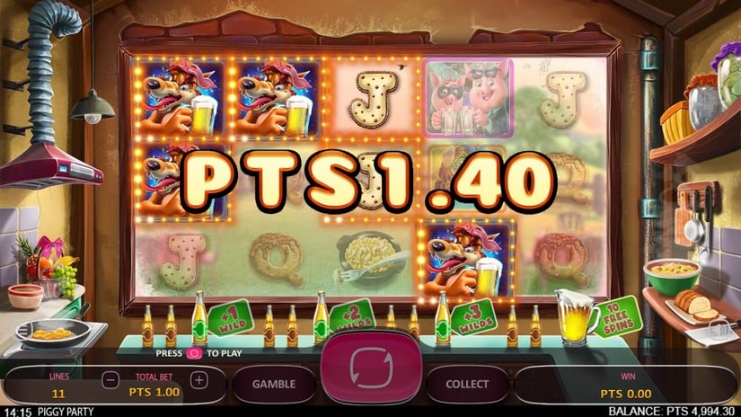 Piggy Party slot screen 2