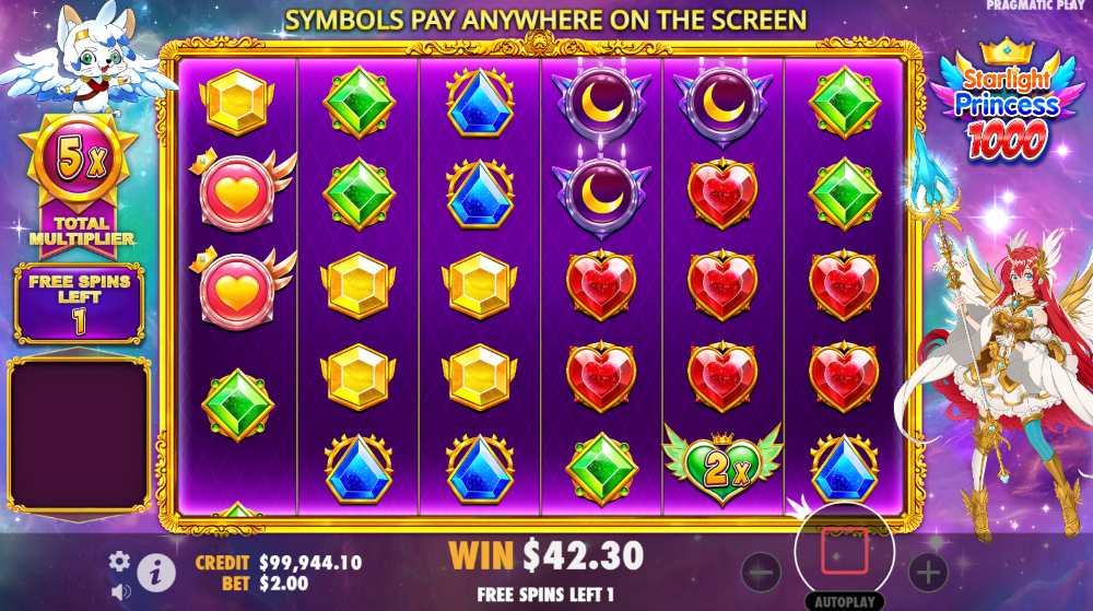 Starlight Princess 1000 slot features