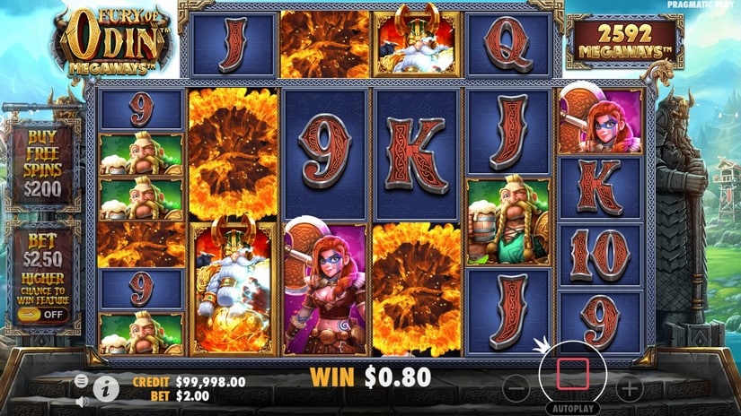 Fury of Odin Megaways slot screen 2