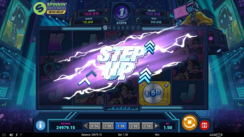 Spinnin’ Records Into the Beat slot screen 3