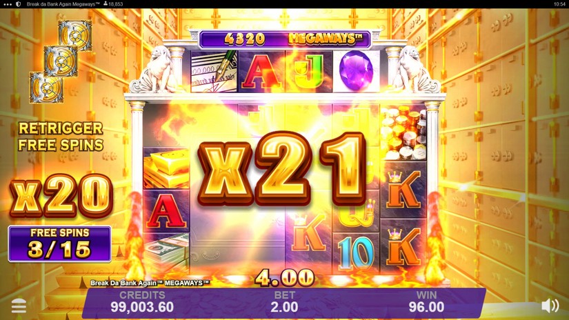 Break Da Bank Again Megaways slot screen 6