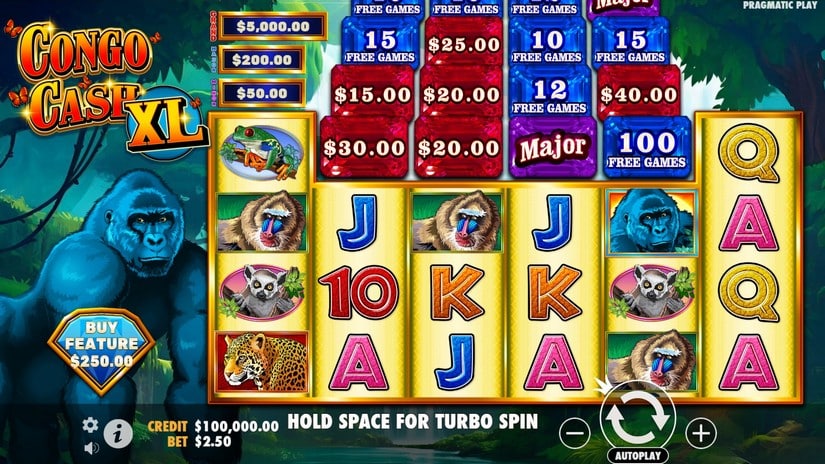 Congo Cash XL slot screen 1