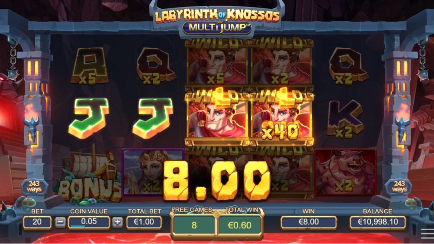 Labyrinth of Knossos Multijump slot screen 5