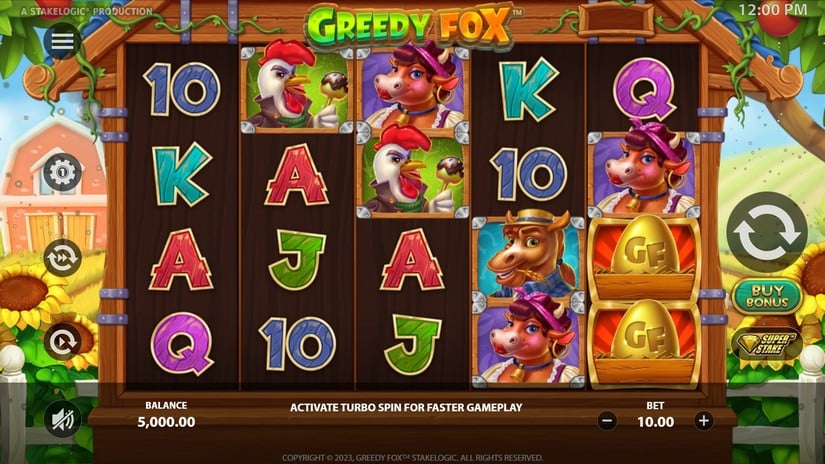 Greedy Fox slot screen 1
